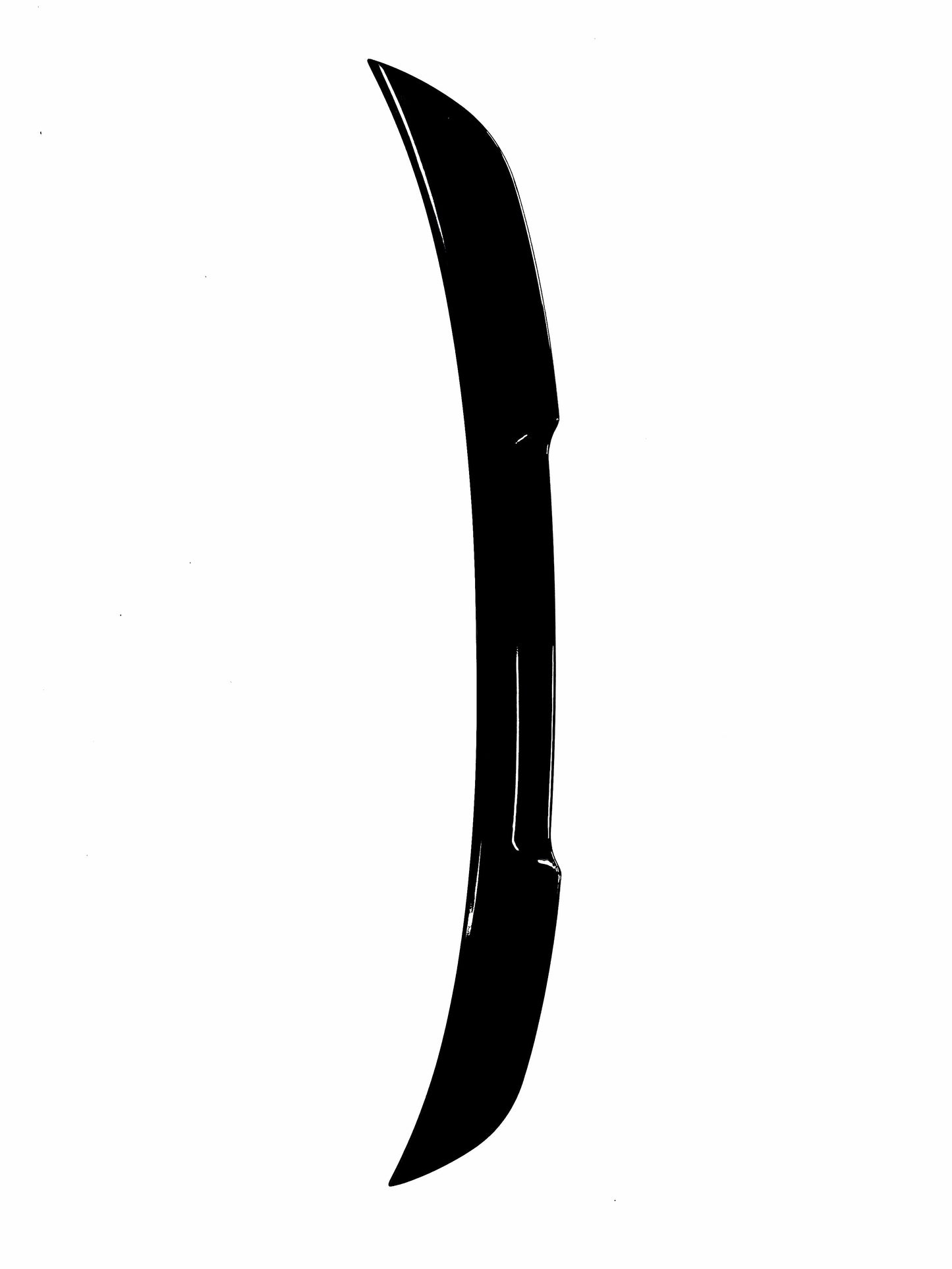 M4 look spoiler E60 Blank svart (03-10)