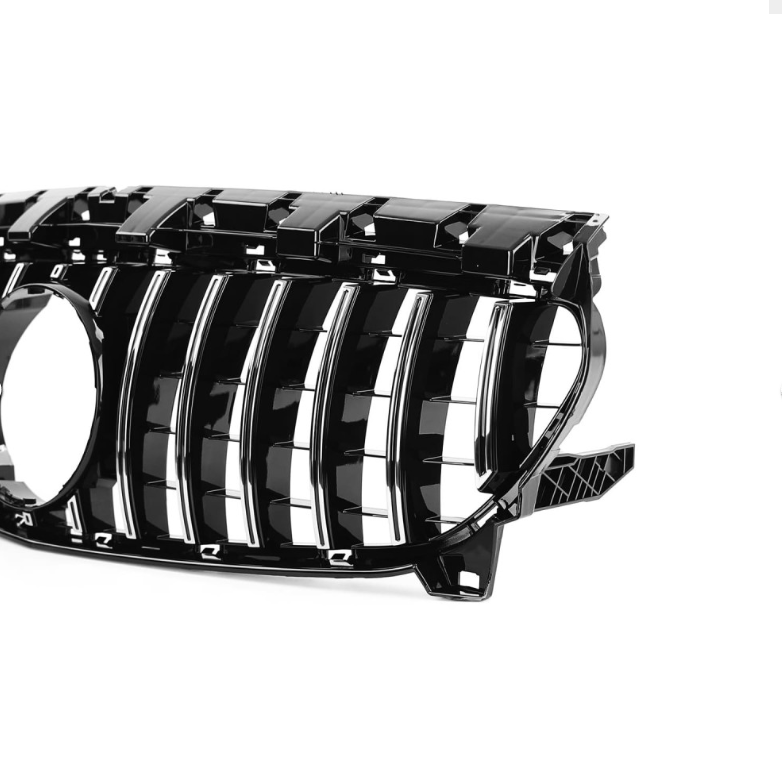 Grill Mercedes CLA C117 Chrome + Blank svart (13-16)