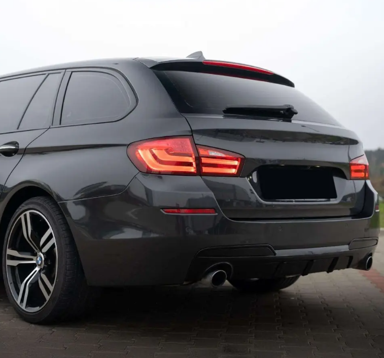 Diffuser bak F10/F11 (535) M-Sport blank svart (11-17)
