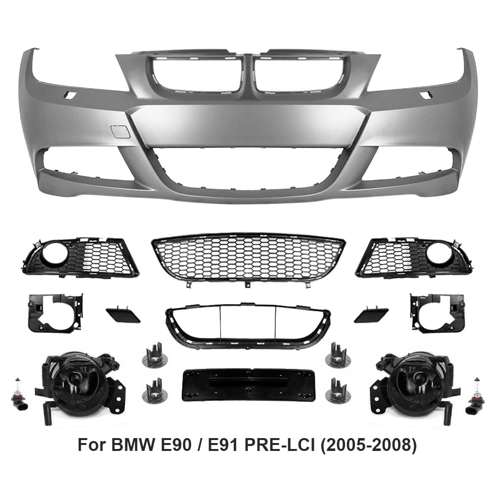 M-Sport front LCI look E90/E91 (05-08) Pre lci med tåkelys