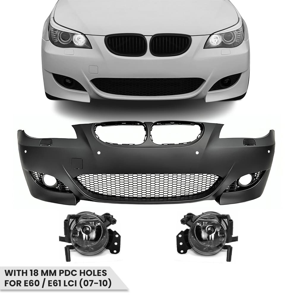 M5-look Front E60/E61 (07-10) med tåkelys