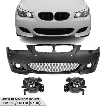 M5-look Front E60/E61 (07-10) med tåkelys