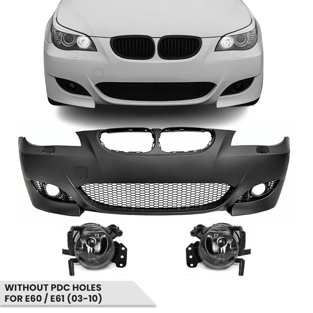 M5 Look Front E60/E61 (03-10) Uten PDC-hull med Tåkelys