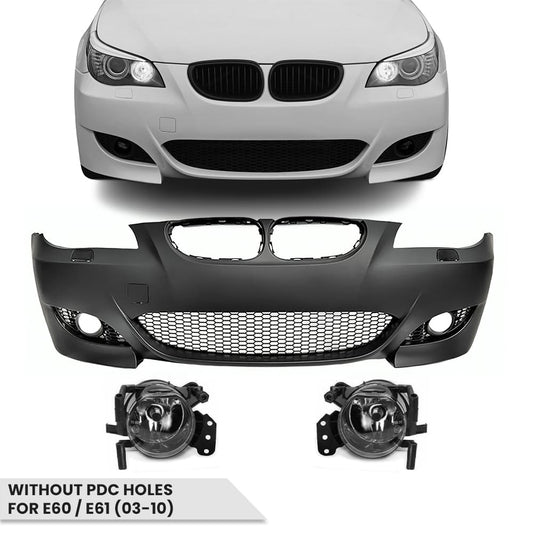 M5 Look Front E60/E61 (03-10) Uten PDC-hull med Tåkelys