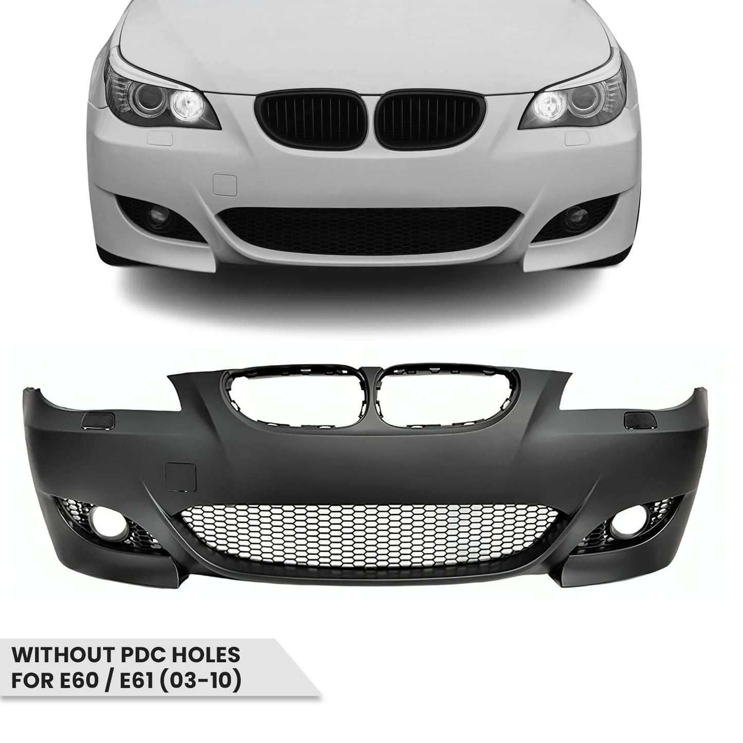 M5 Look Front E60/E61 (03-10) Uten PDC-hull