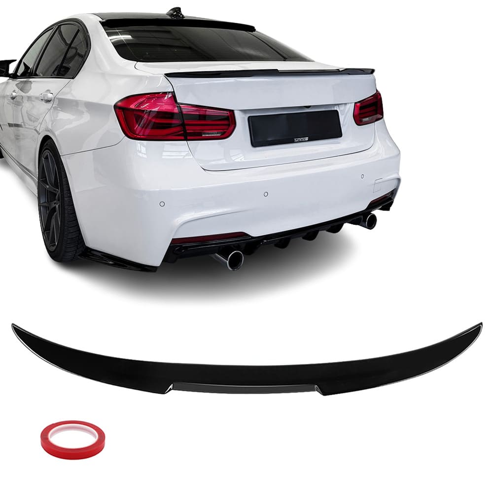M4 look Spoiler F30/F80 Blank svart (11-18)
