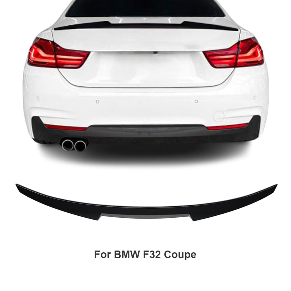 M4 Stil spoiler F32 Kupé blank svart (14-20)