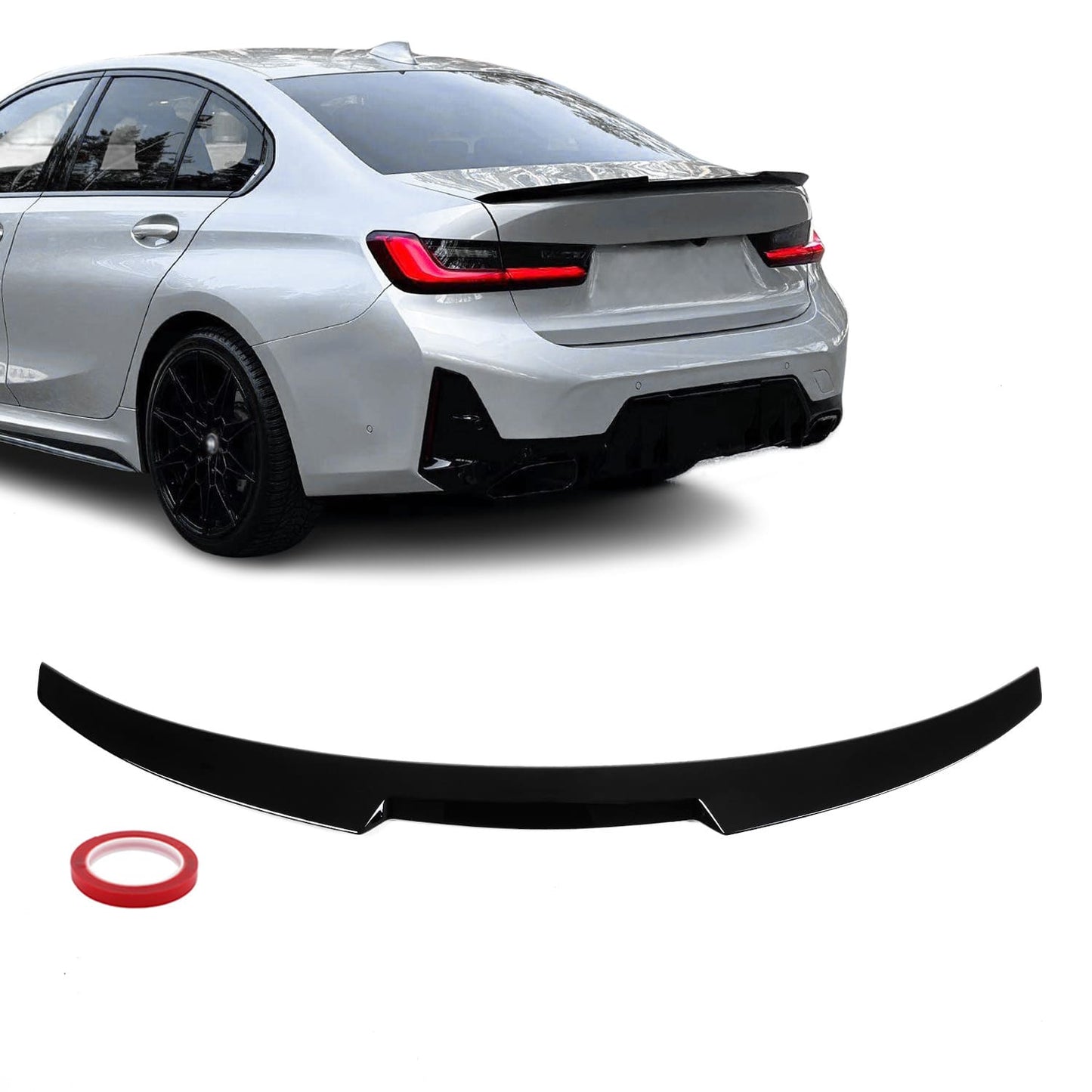 M4 Stil spoiler G20 / G80 Blank svart (18-24)