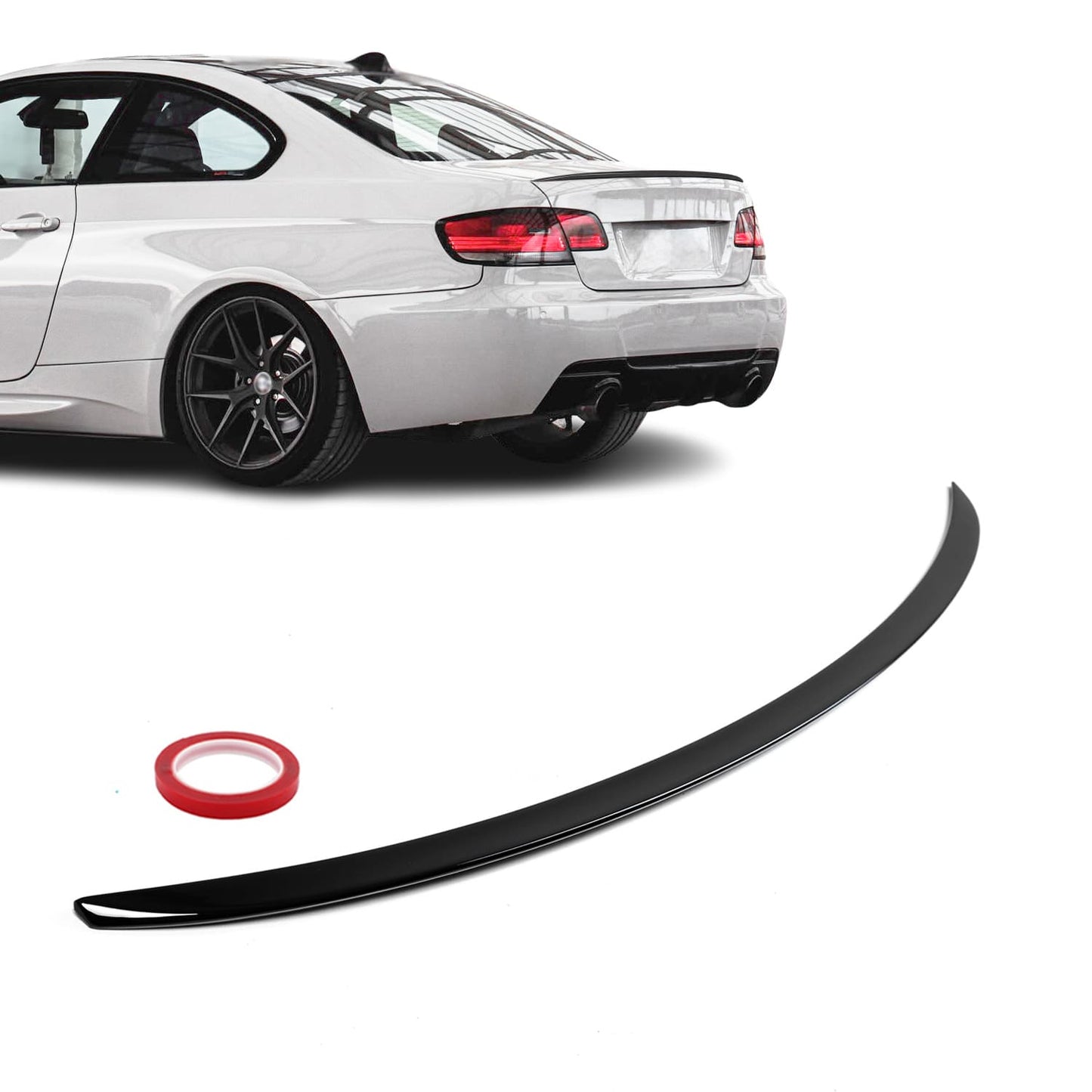 M3 Style Spoiler E92 Blank svart Kupé (06-13)
