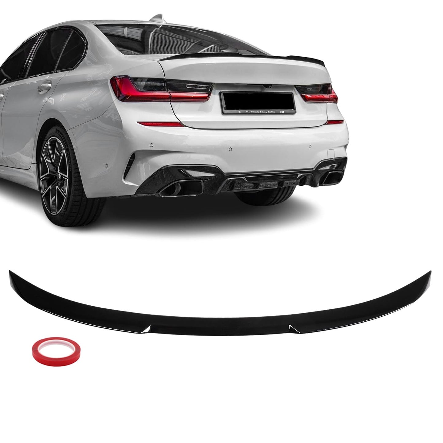 M3 Style Spoiler G20 / G80 Blank svart (18-26)