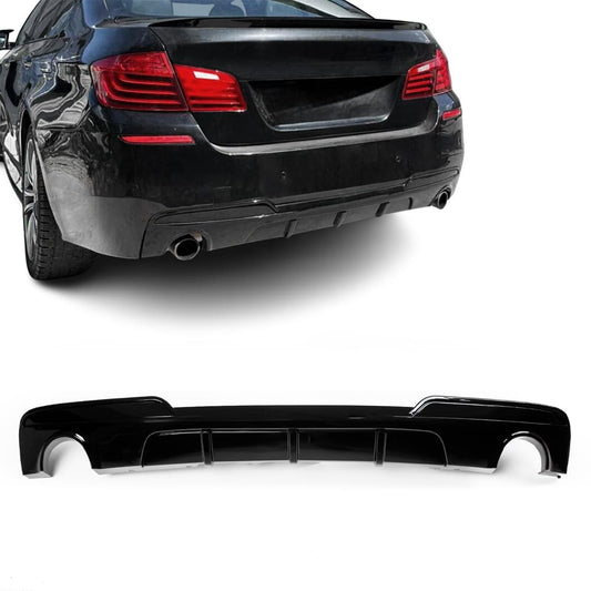 Diffuser bak F10/F11 (535) M-Sport blank svart (11-17)