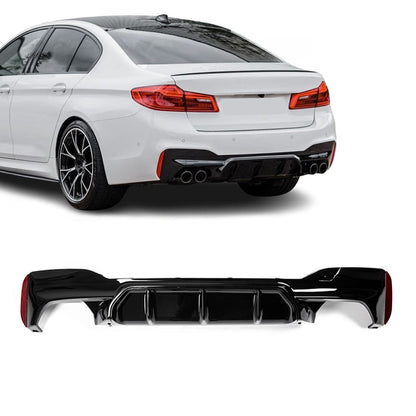 M5 stil Diffuser bak G30 / G31 / F90 blank svart (17-23)