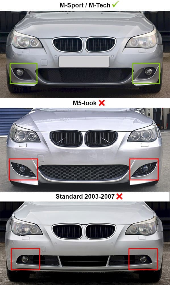 Tåkelys sett for BMW E60/E61 M-Sport