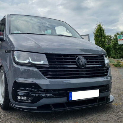 Nedre grill for VW T6.1 (19-) blank svart