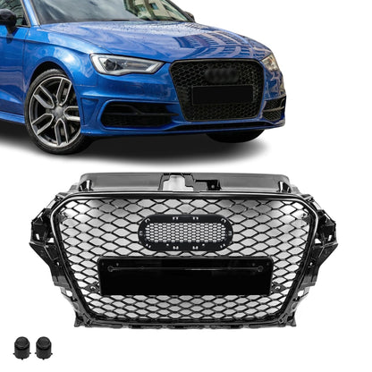 RS Look Grill Audi A3 8V / S3 8V Før facelift Blank svart (12-16)