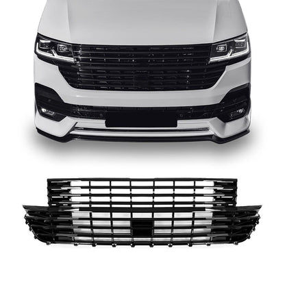 Frontgrill uten emblem for VW T6.1 (19-) blank svart