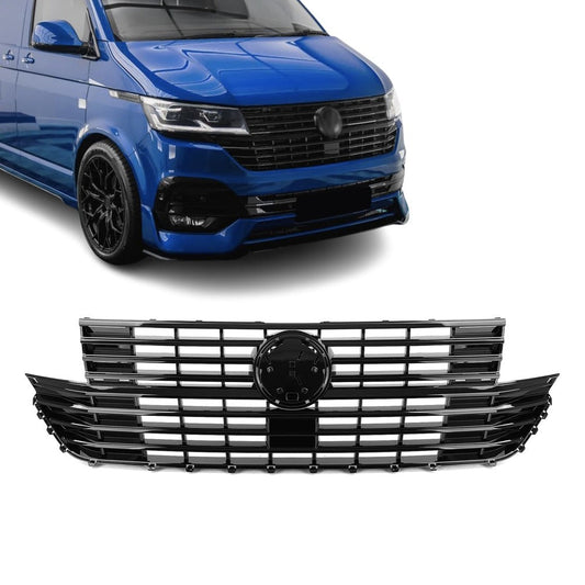 Frontgrill VW T6.1 (19-24) blank svart