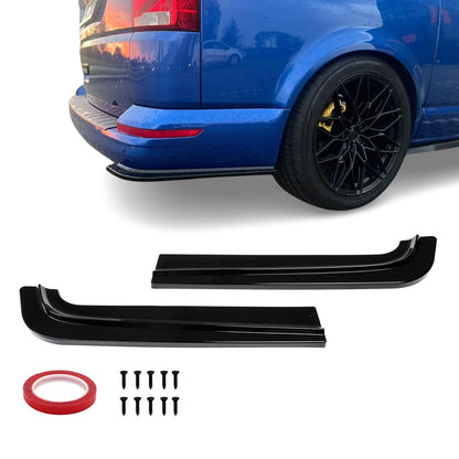 Bakre splittere VW T6/T6.1 Blank svart (15-24)