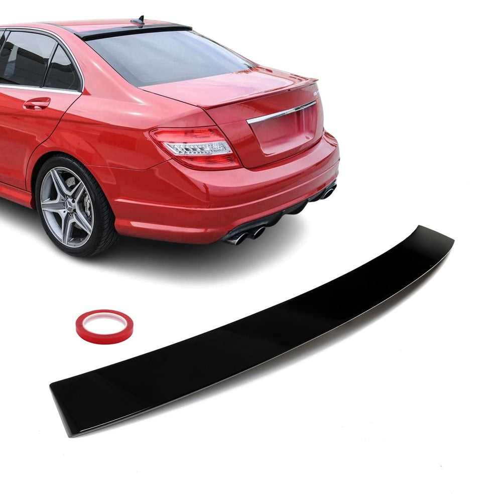 Takspoiler W204 Mercedes Sedan Blank Svart (07-14)