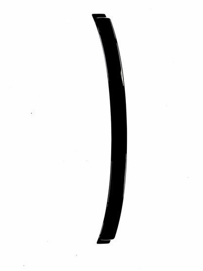 Takspoiler F30 Blank svart (11-18)