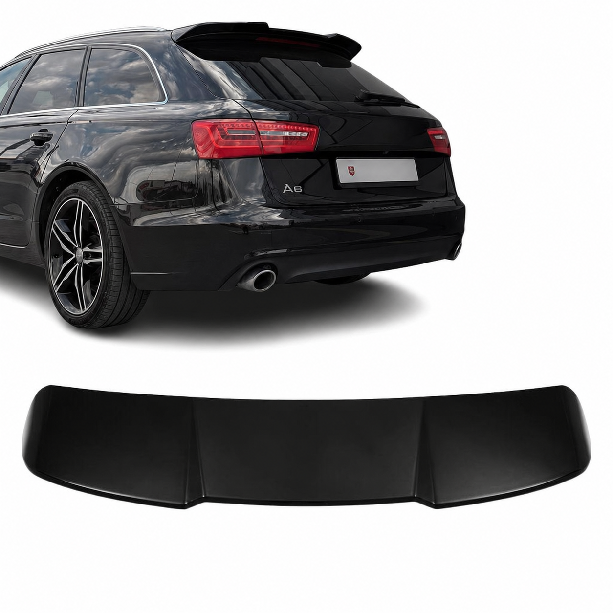 RS Style Takvinge Audi A6 C7 Avant Blank svart (11-18)