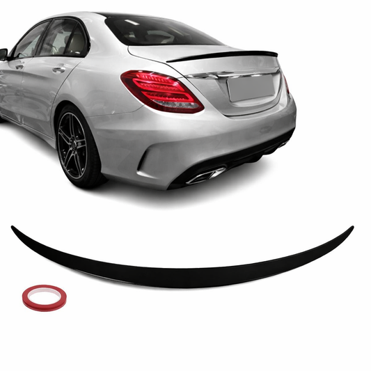 Spoiler Mercedes W205 Sedan Blank svart (14-21)