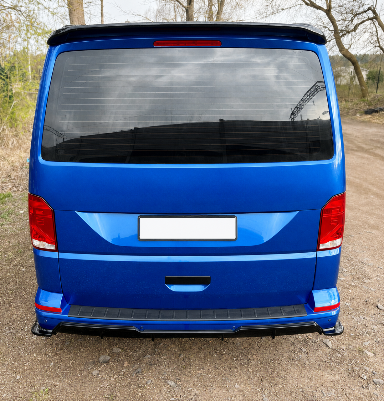MX-stil bakre diffuser + bakre sidediffuser Volkswagen Transporter T6/T6.1 blank svart