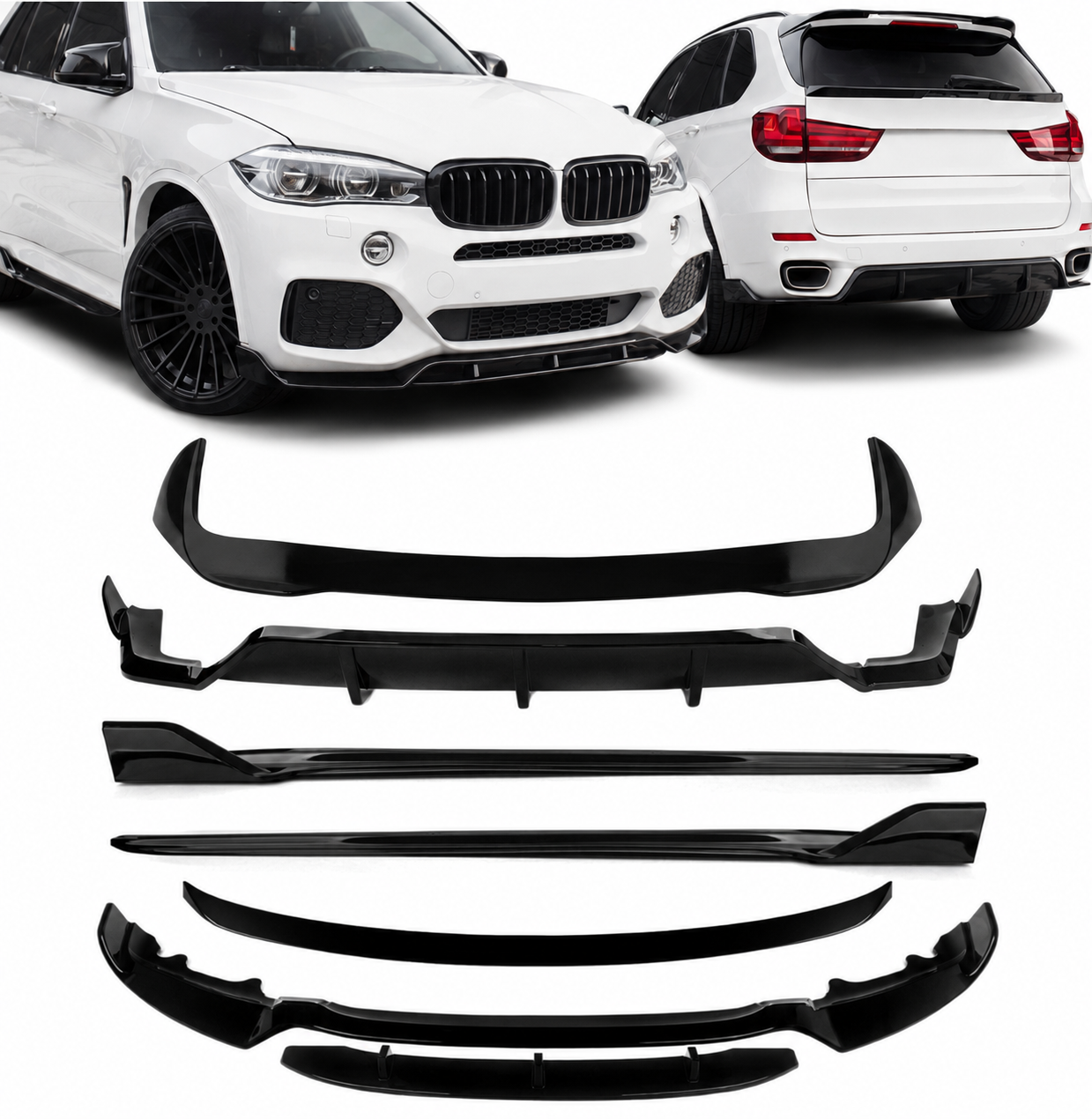 Aero-stil karosserikit BMW X5 F15 (14-18) blank svart