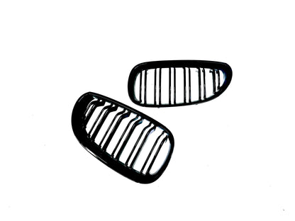 Grill E60/E61 Blank svart (03-10)