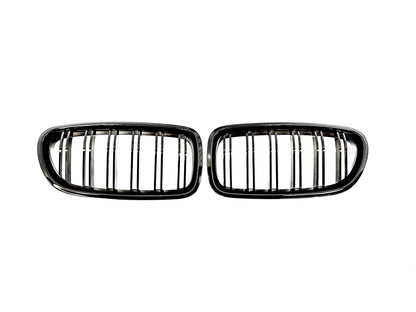 Grill F10/F11 Blank Svart dobbelt-ribbede (11-17)