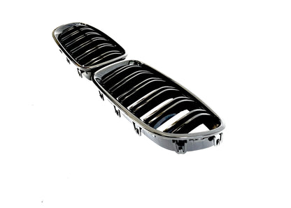 Grill F10/F11 Blank Svart dobbelt-ribbede (11-17)
