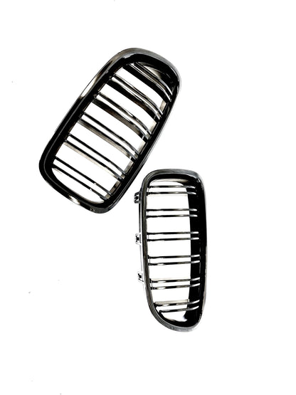 Grill F10/F11 Blank Svart dobbelt-ribbede (11-17)