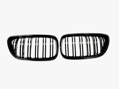 Grill F22/F23/F87 Blank Svart dobbelt-ribbede (14-20)
