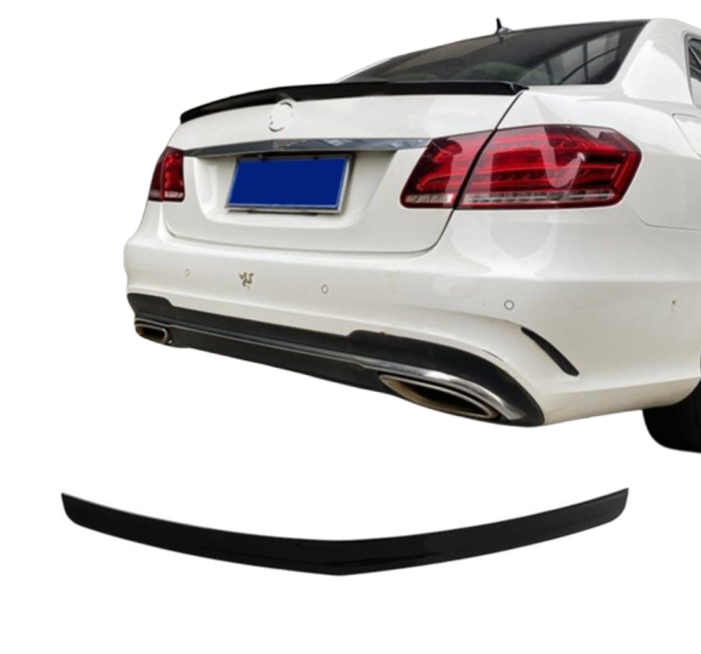 E63 stil Spoiler Mercedes W212 Sedan(09-16) blank svart