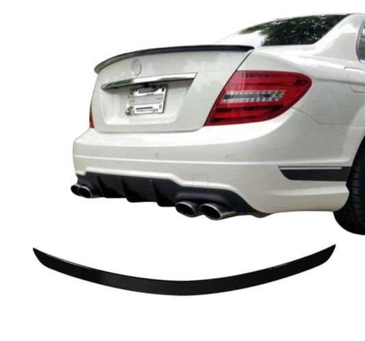 Spoiler W204 Mercedes Sedan Blank svart (07-14)