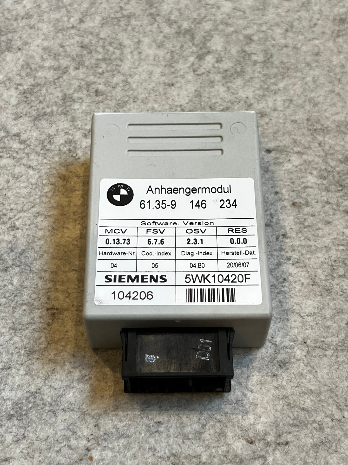 Hengermodul (Dragkrokmodul) art:61359146234