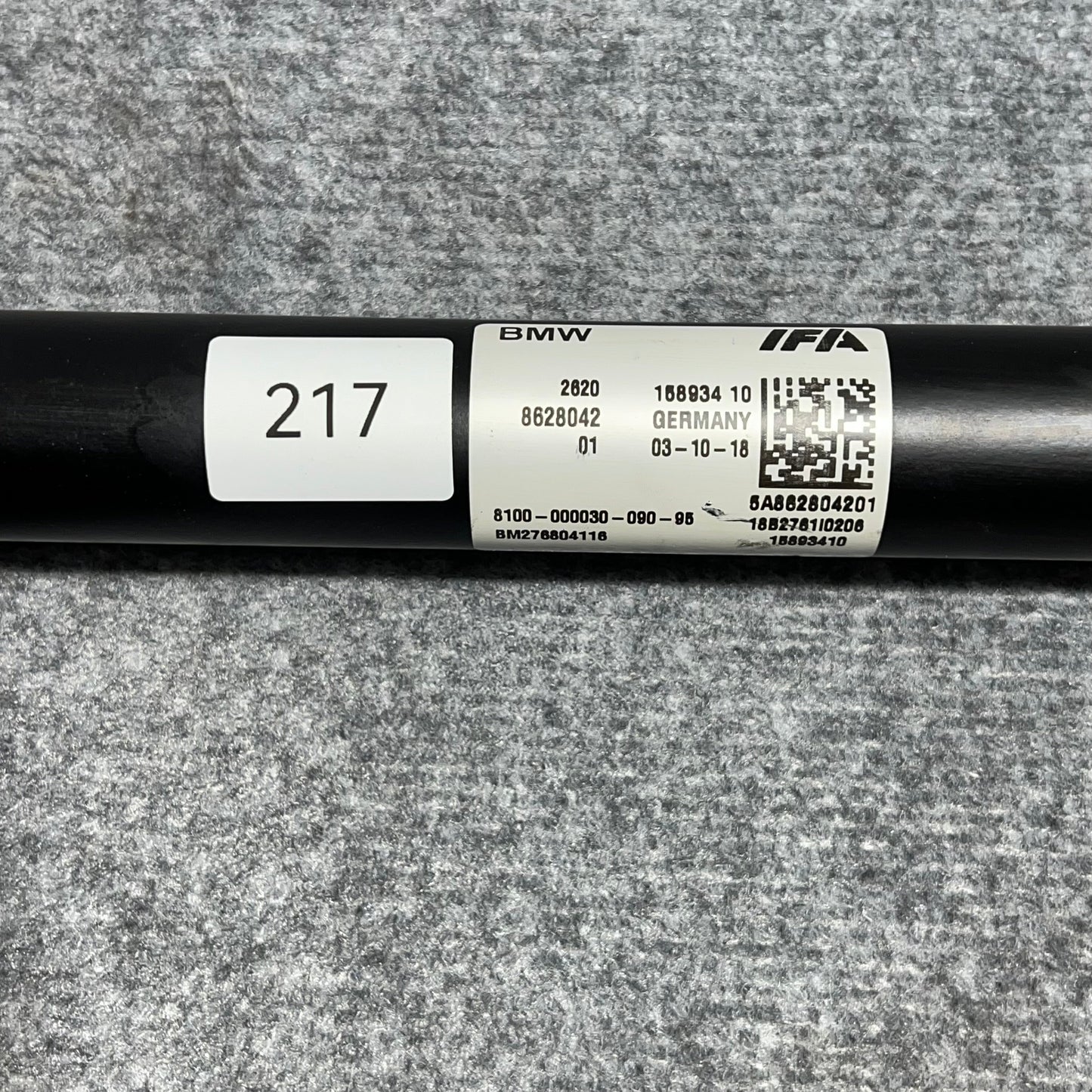 Foraksel mellomaksel Bmw E90 / E91 N47/M57 art: 8628042