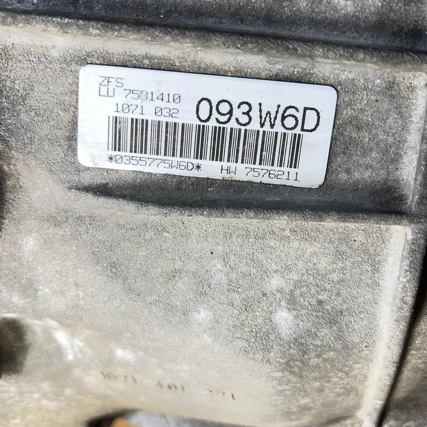 V0251 Girkasse Automatgir BMW E60 / E61 6hp21 N47 art: 1071030023