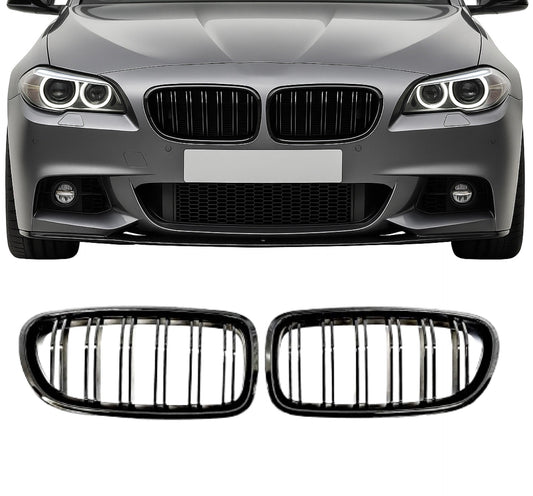 Grill F10/F11 Blank Svart dubbelribbade (11-17)