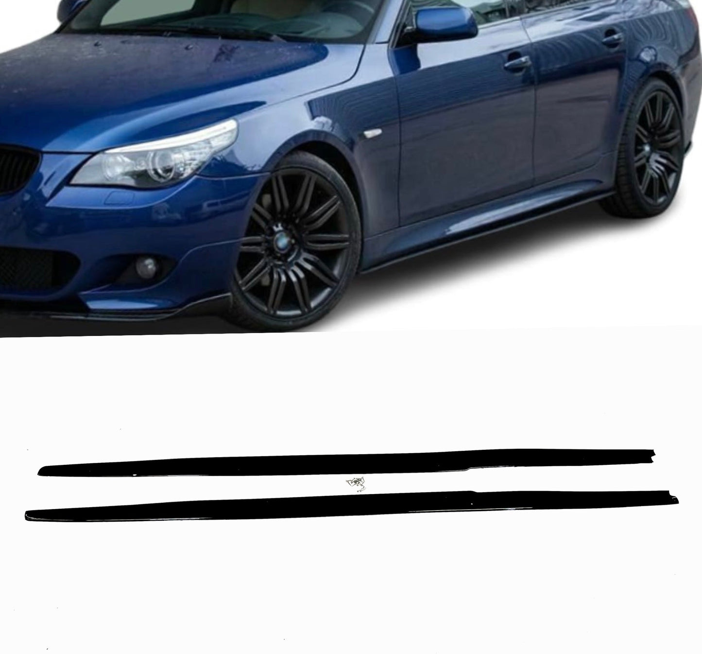 Sideskjørt diffusers E60/E61 Blank svart (03-10)