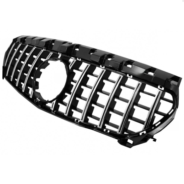 Grill Mercedes CLA C117 Krom + Blank svart (13-16)