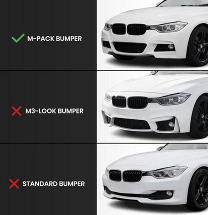 Performance Kit for F30/F31 (316/318/320) M-Sport Blank svart (11-18)