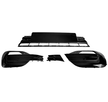 Frontgrill øvre + nedre grill VW Transporter T6.1 (2019–2024) Blank svart