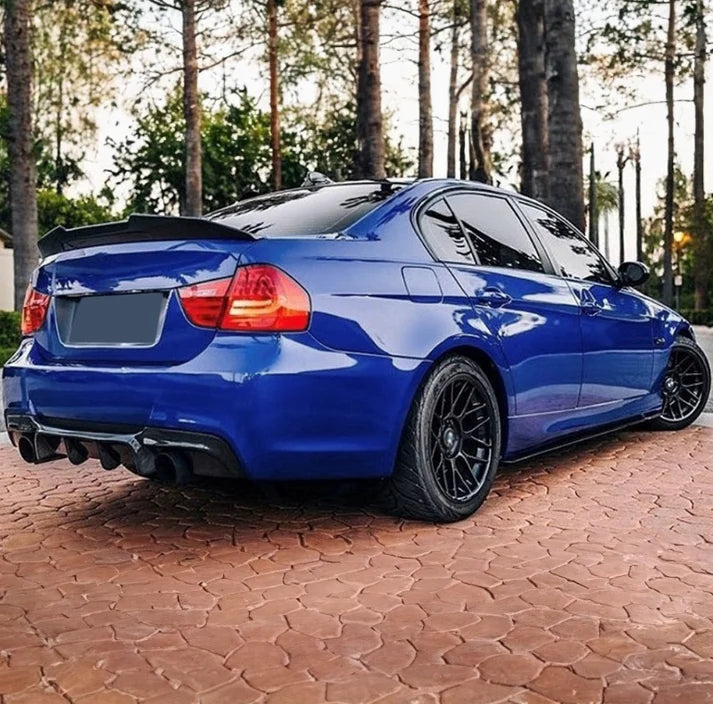 PSM look spoiler E90 Blank svart (05-11)
