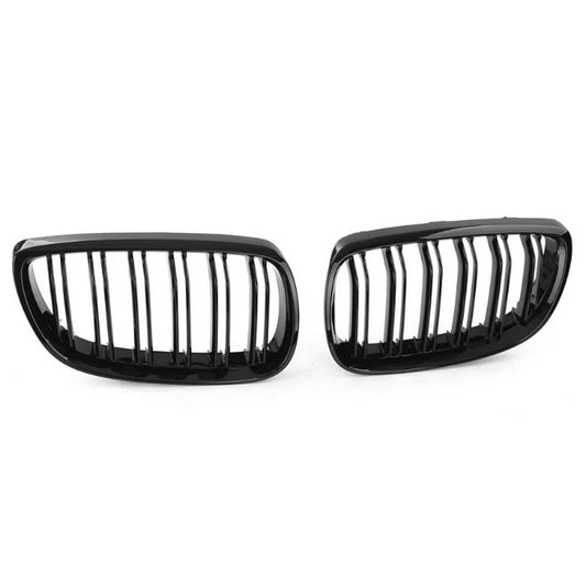 Grill E92/E93 Blank Svart dobbelt-ribbede (06-10) PRE LCI