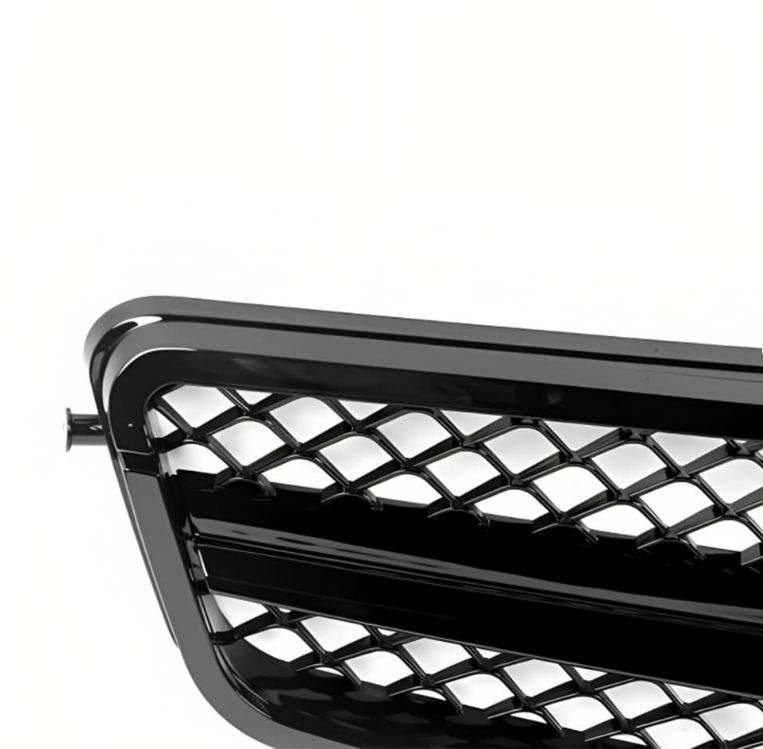 C63-stil Grill Mercedes W204 / S204 / C204 Blank svart (07-14)
