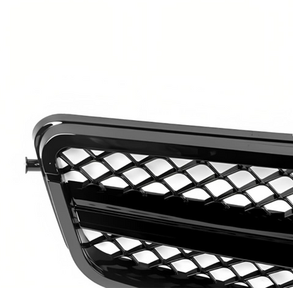 C63-stil Grill Mercedes W204 / S204 / C204 Blank svart (07-14)