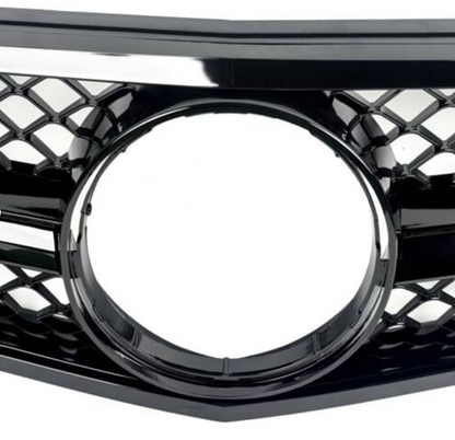 C63-stil Grill Mercedes W204 / S204 / C204 Blank svart (07-14)