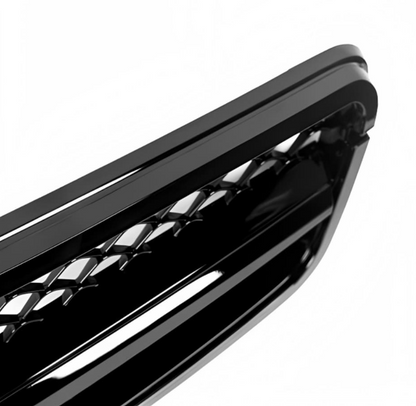 C63-stil Grill Mercedes W204 / S204 / C204 Blank svart (07-14)
