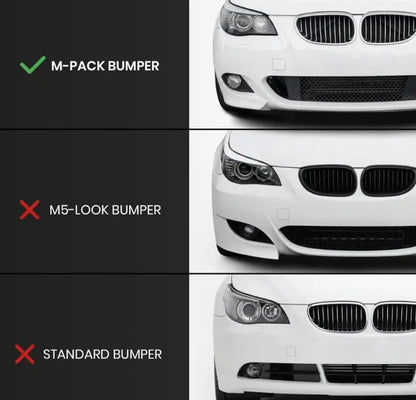 HM-style Frontläpp BMW E60/E61 till M-Sport front (03-10) 10110